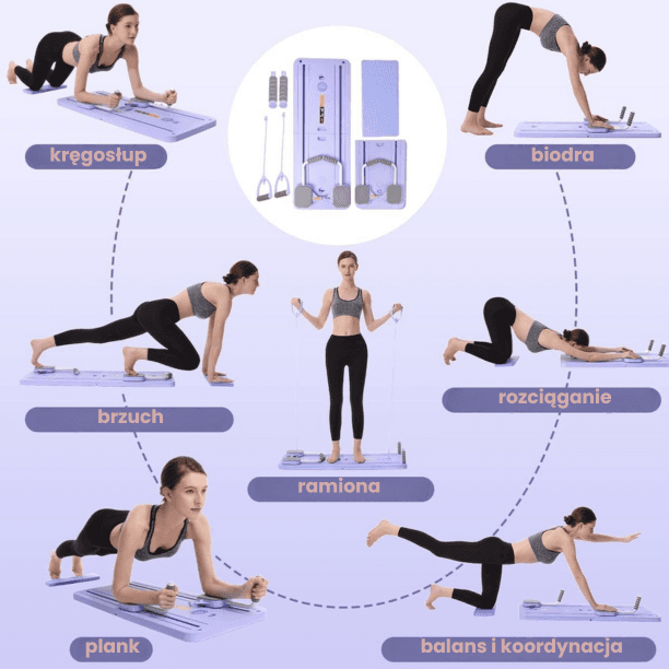 WIELOFUNKCYJNY REFORMER DO PILATESU